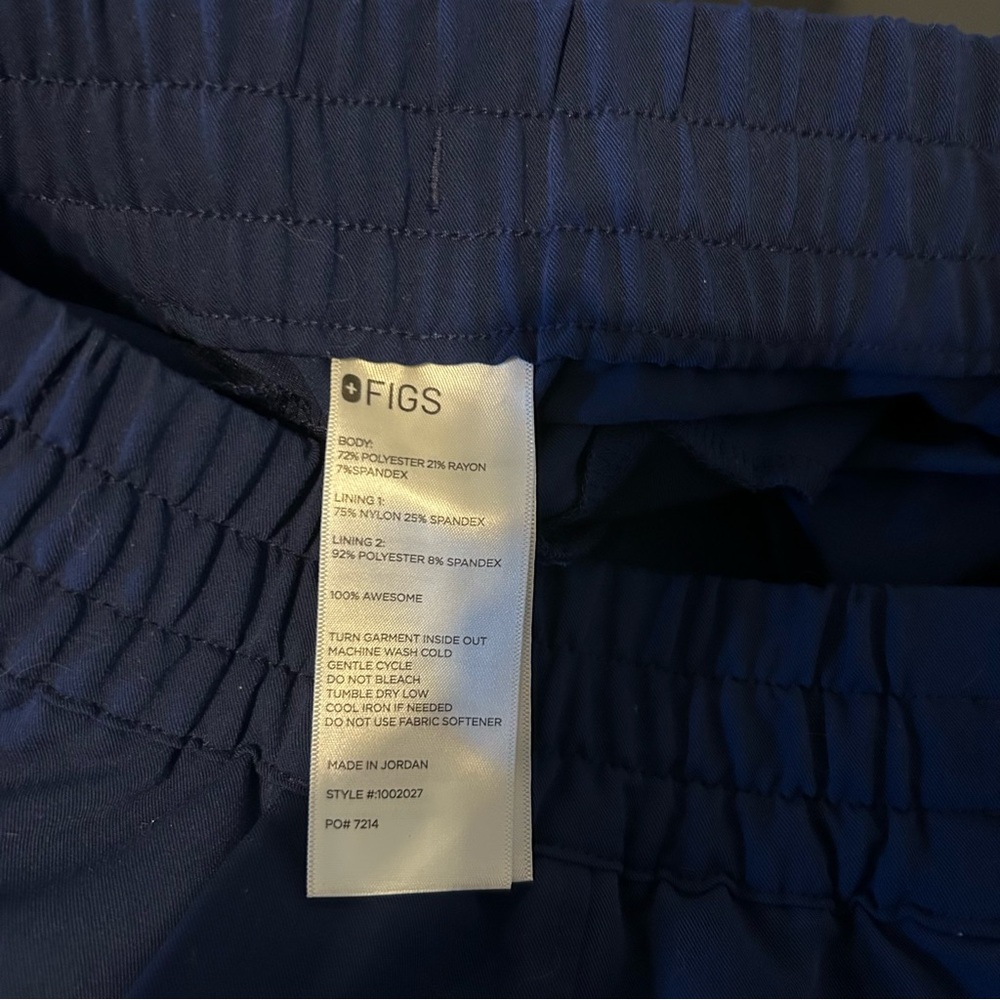 Figs Technical Collection Women’s Scrub Pants Size L Blue - Picture 6 of 6